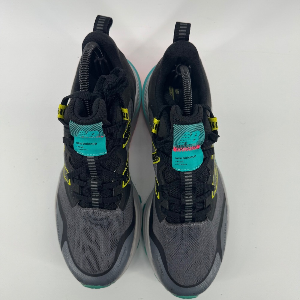 New Balance Nitrel v4 All Terrain Trail Running Shoes Grey Black Neon 11 - Picture 11 of 12
